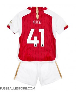 Günstige Arsenal Declan Rice #41 Heimtrikotsatz Kinder 2023-24 Kurzarm (+ Kurze Hosen)